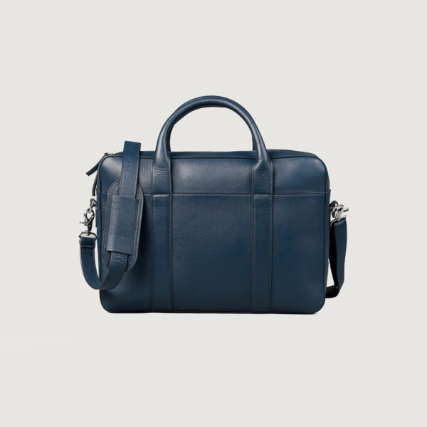 The Captain Midnight Blue Leather Briefcase - Image 2