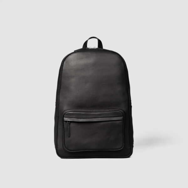 The Philos Black Leather Backpack - Image 2