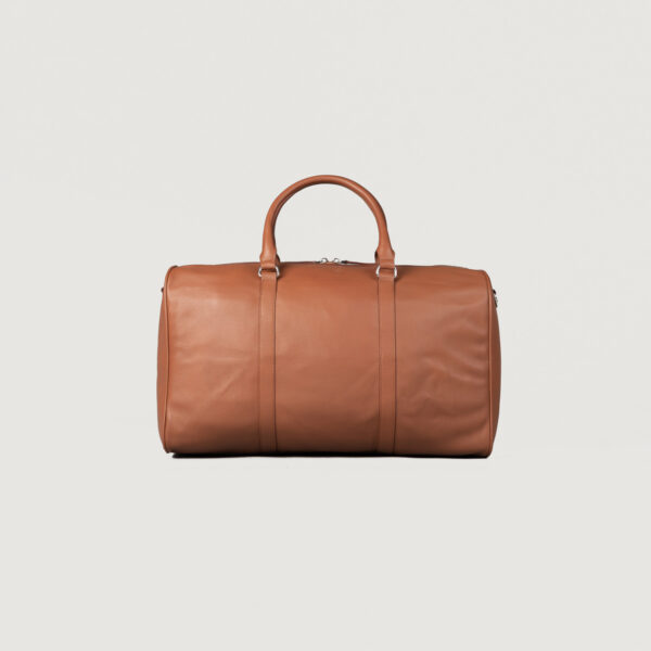 The Darrio Brown Leather Duffle Bag - Image 3