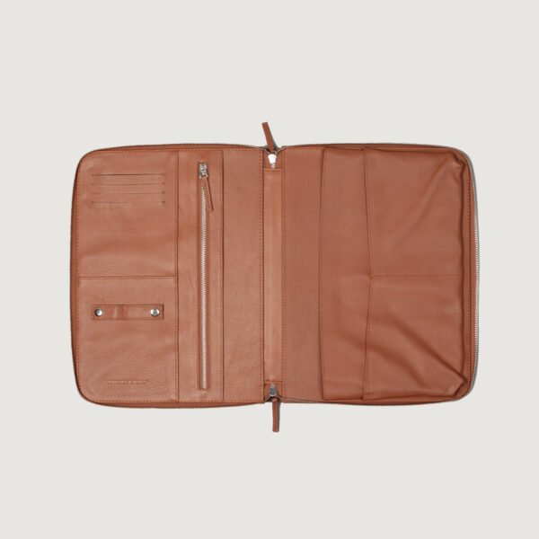 The Eclectic Brown Leather Folio Organizer - Image 4