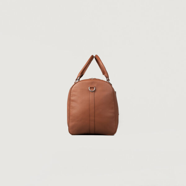 The Darrio Brown Leather Duffle Bag - Image 4