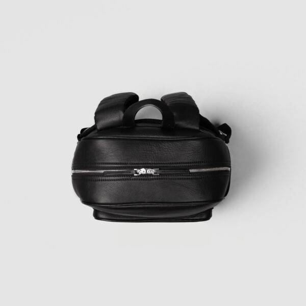 The Philos Black Leather Backpack - Image 4