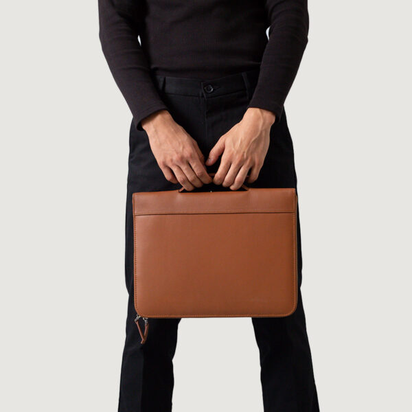 The Eclectic Brown Leather Folio Organizer - Image 5