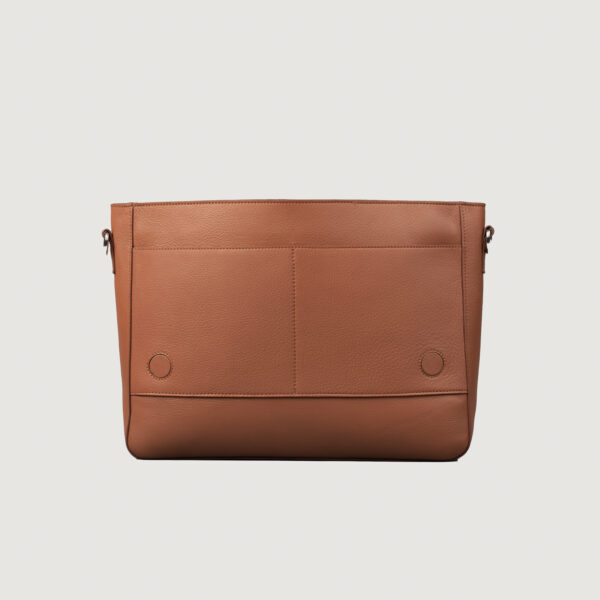 The Carismatico Brown Leather Messenger Bag - Image 6