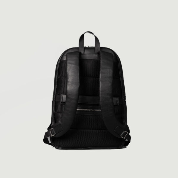 The Philos Black Leather Backpack - Image 7