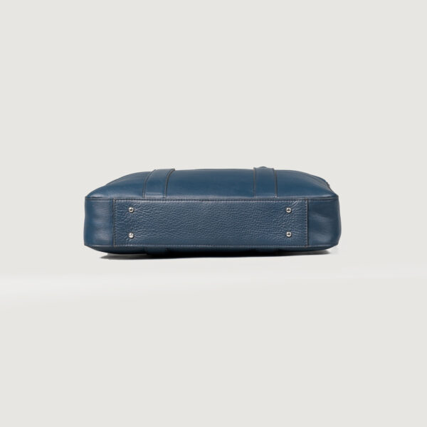 The Captain Midnight Blue Leather Briefcase - Image 7