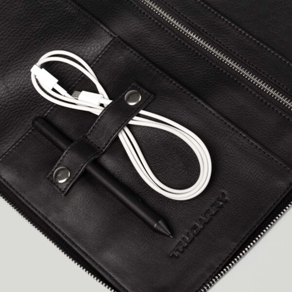 The Eclectic Black Leather Folio Organizer - Image 7