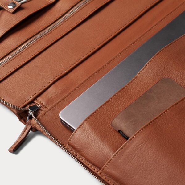 The Eclectic Brown Leather Folio Organizer - Image 7