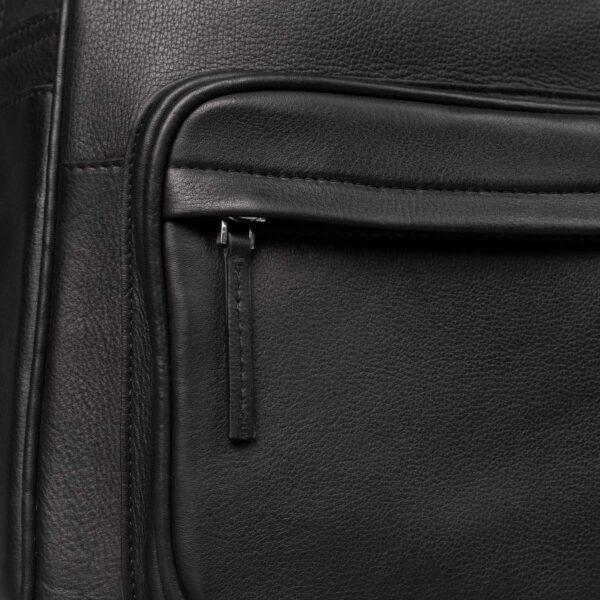 The Philos Black Leather Backpack - Image 8