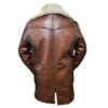 Bane Brown Leather Coat on Best Price