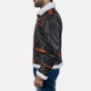 Shearling Lining Leather Jacket For Men
