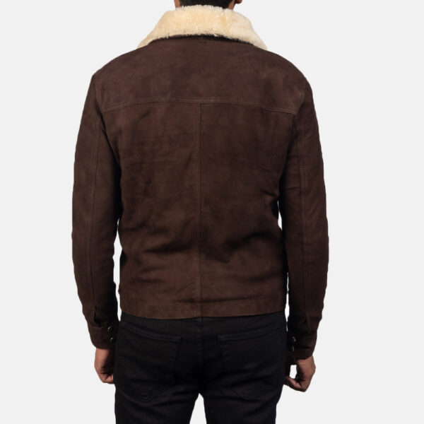 Coffner Brown Shearling Fur Jacket - Image 4