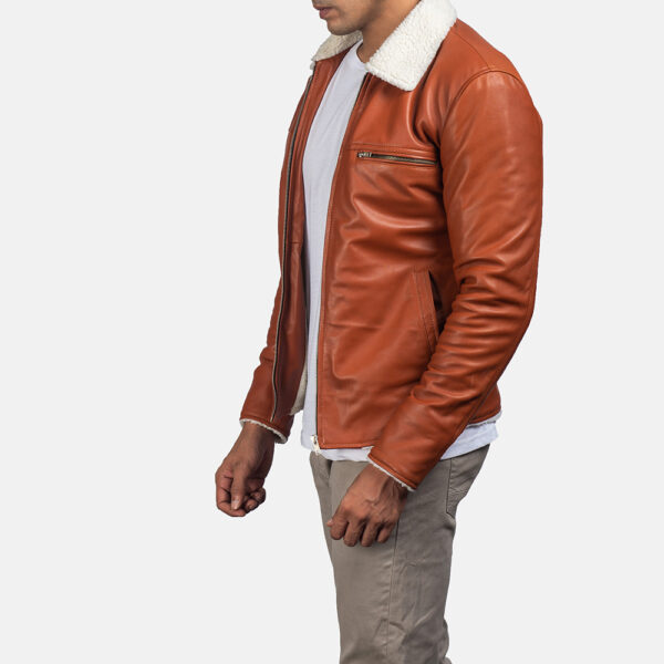 Dan Frost Tan Shearling Jacket - Image 5