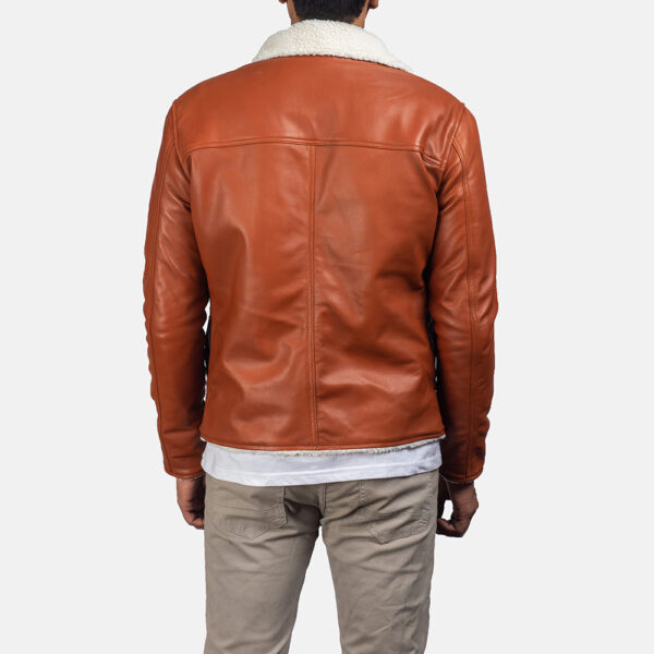 Dan Frost Tan Shearling Jacket - Image 6