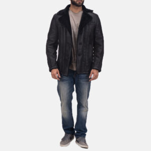 Furcliff Double Face Shearling Leather Coat For Men