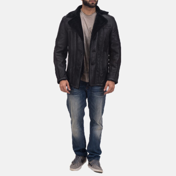 Furcliff Double Face Shearling Leather Coat For Men