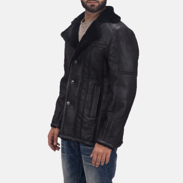 Mens Shearling Leather Coat