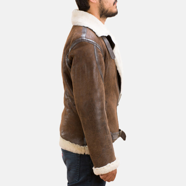 Forest Double Face Shearling Jacket - Image 2