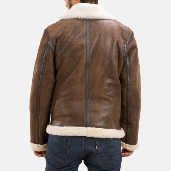 Forest Double Face Shearling Jacket - Image 4