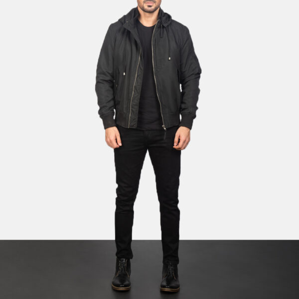 Hanklin MA-1 Black Hooded Bomber Jacket