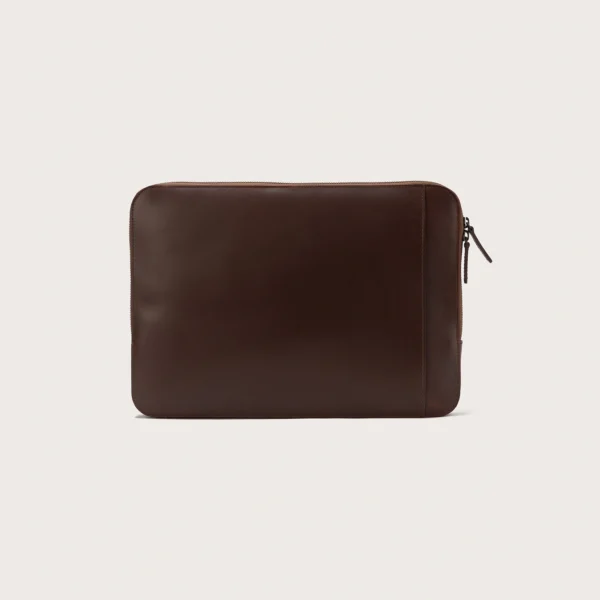 The Baxter Vintage Brown Leather Laptop Sleeve - Image 2