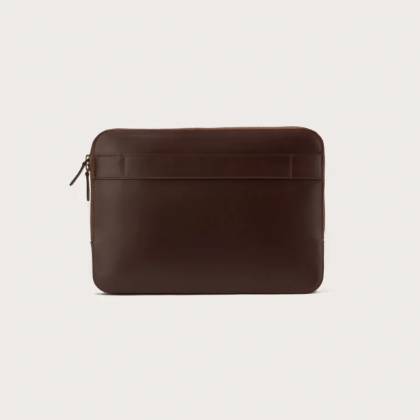 The Baxter Vintage Brown Leather Laptop Sleeve - Image 3