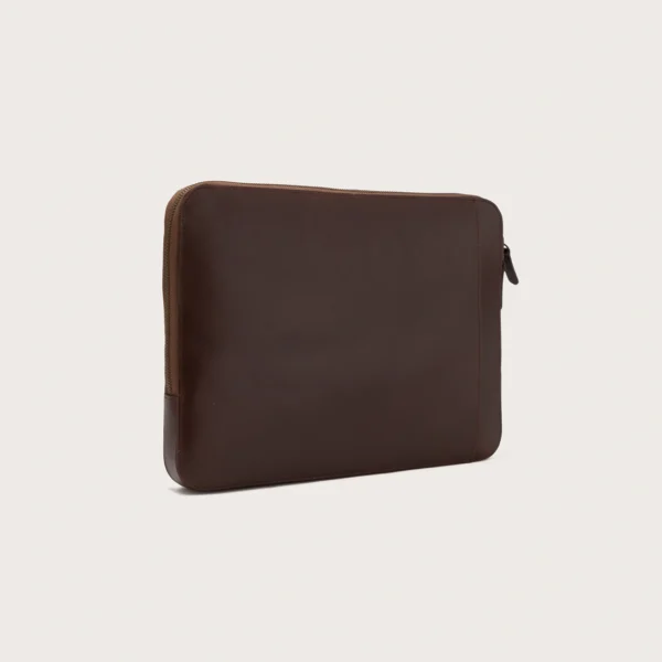 The Baxter Vintage Brown Leather Laptop Sleeve - Image 9