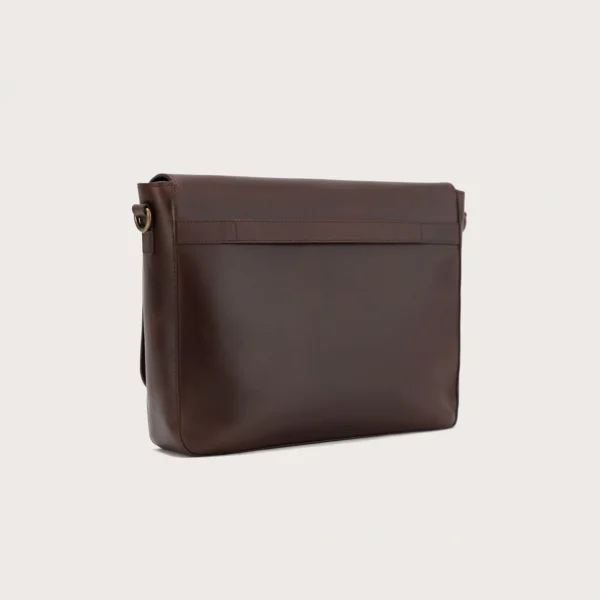 The Carismatico Brown Leather Messenger Bag - Image 3