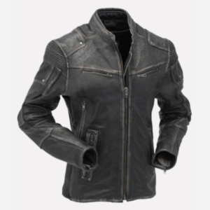 Mens Cafe Racer Vintage Distressed Leather Jacket