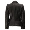 Double Breasted Leather Blazer for Women