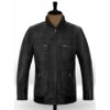Dwayne Johnson Black Leather Jacket​ for Men on Sale