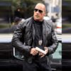 Dwayne Johnson The Other Guys Black Bomber Leather Jacket for Men