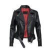 Grease Sandy Black Leather Jacket