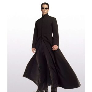 Keanu Reeves Black Trench Coat From Matrix
