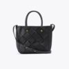 Black Leather Satchel Bag For Women