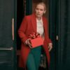 Rachel Skarsten Red Wool Coat