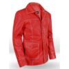 Red Leather Jacket for Men