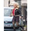 Ruby Sunday Black Leather Shearling Jacket​