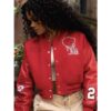 Teyana Taylor Red Varsity Jacket