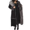 Women's Shearling Coat with Hood for Women