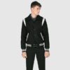 Black And White Men's Varsity Letterman Jacket​