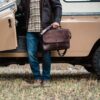 Brown Leather Laptop Bag​