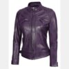Purple Moto Jacket