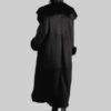Selena Gomez Black Leather Fur Coat​