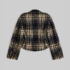 Selena Gomez Plaid Wool Jacket