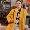 Selena Gomez Yellow Coat