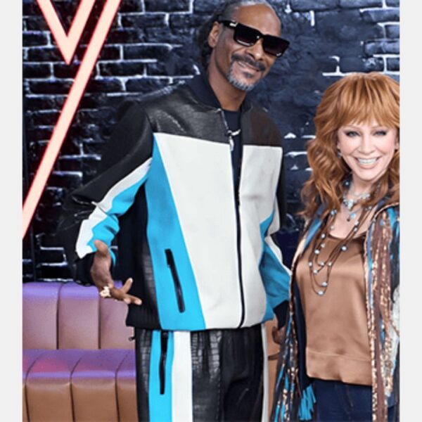 The Voice S26 Snoop Dogg White Leather Tracksuit