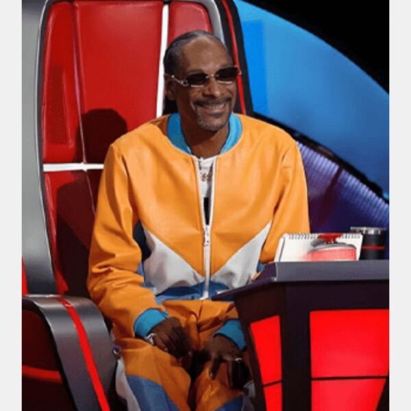 The Voice S26 Snoop Dogg Yellow Leather Tracksuit