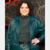 The Voice Season 26 Shye Green Cropped Leather Jacket