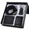 Leather Gift Set For Men - belt, wallet and keychain set